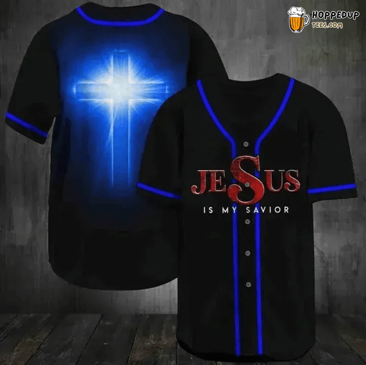 My Savior Jesus Christ Central Baseball Jersey Spiritual Salvation Gear