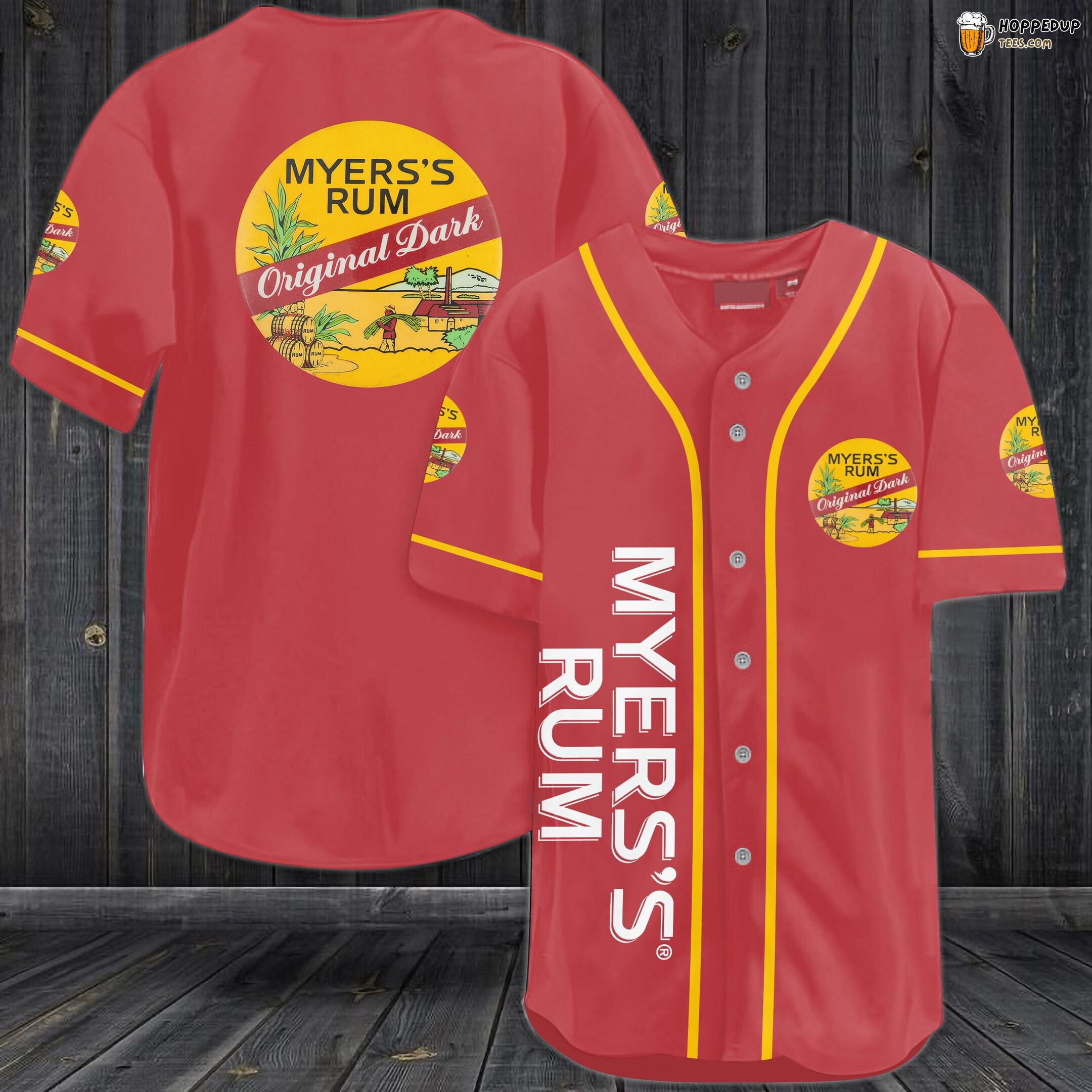 Myers’s Rum Unisex 3D Baseball Tee Jersey Caribbean Flavored
