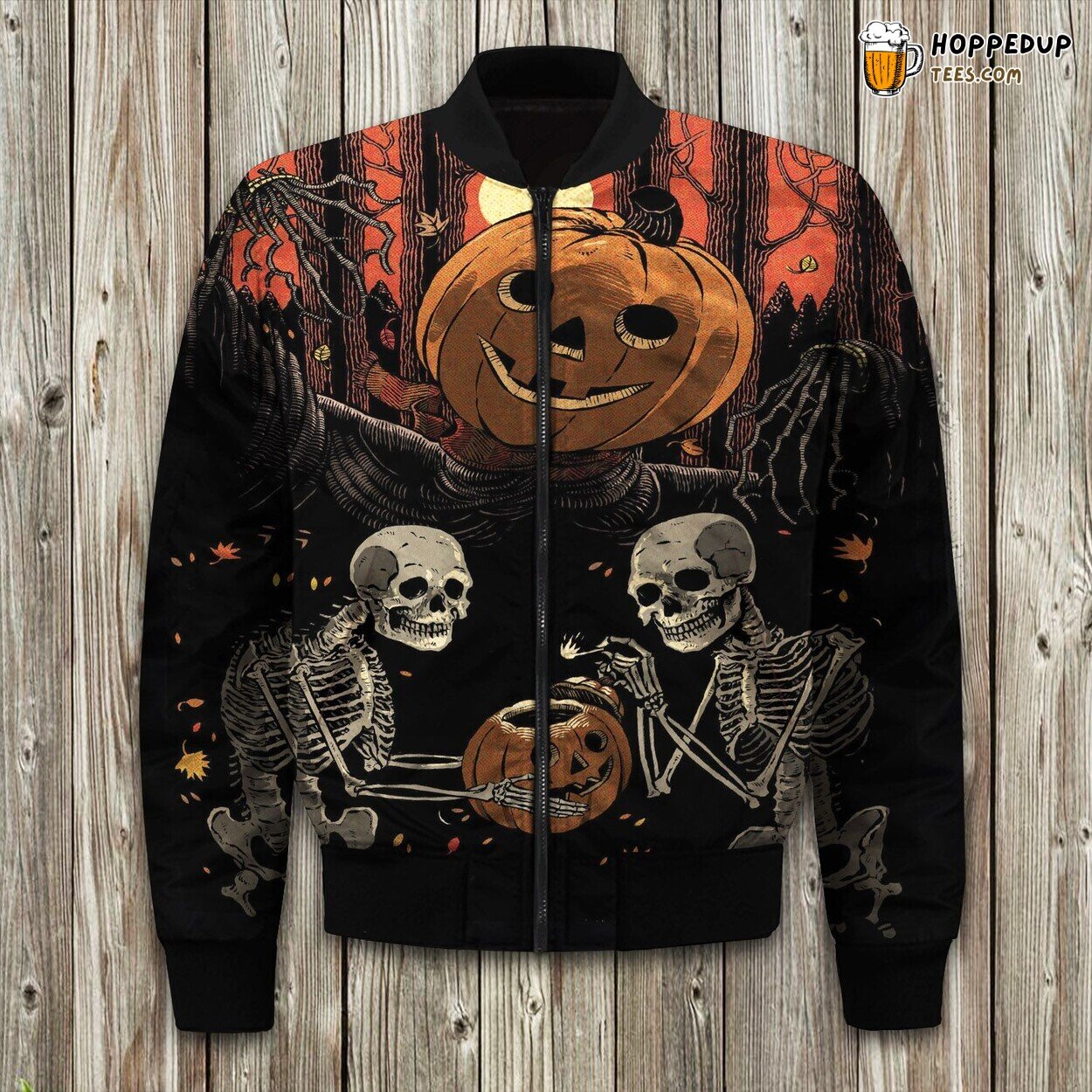 Mystical Evening Halloween Winter Bomber Jacket Premium Designer Series Lux