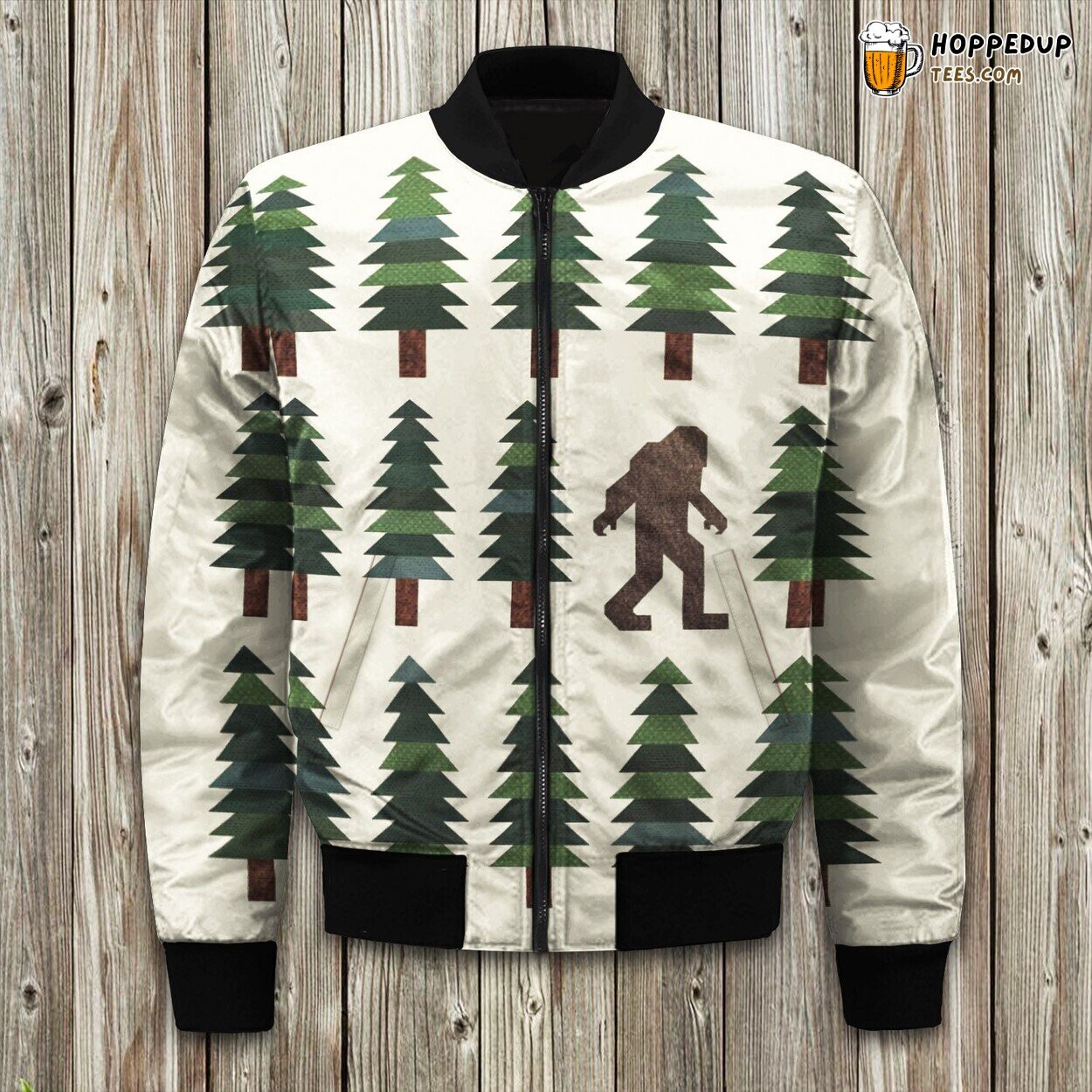 Mythical Bigfoot Sightings Winter Bomber Jacket Tailored Unique Elegance Design