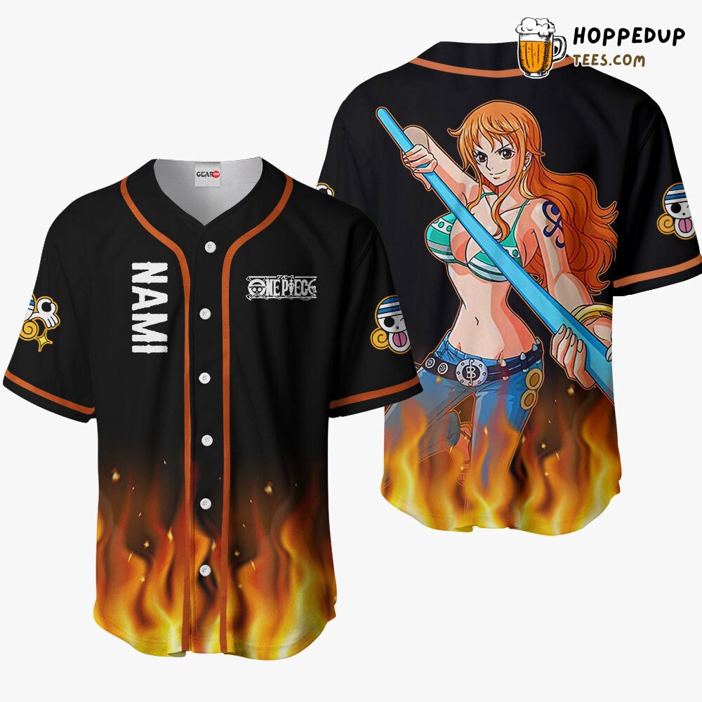 Nami Unique OP Anime Design Distinctive Baseball Jersey Collection Style