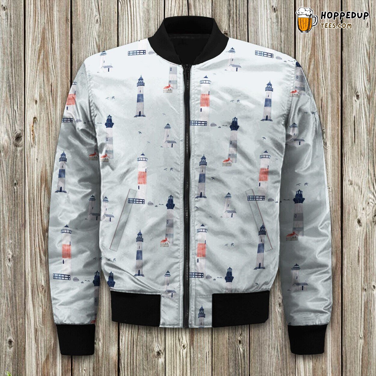 Nantucket Lighthouse Bomber Jacket