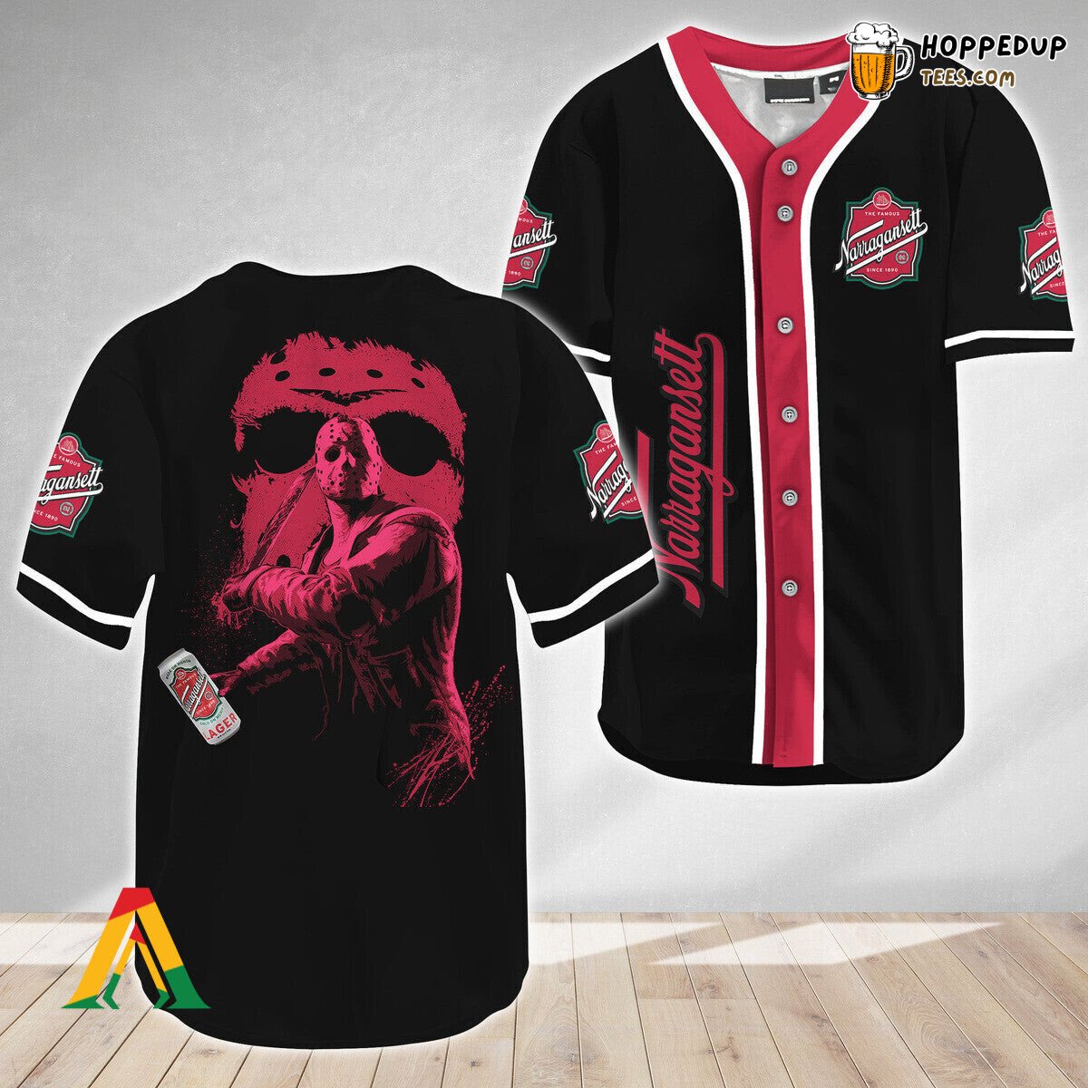 Narragansett Beer Jason Voorhees Friday The 13th Baseball Jersey Unique