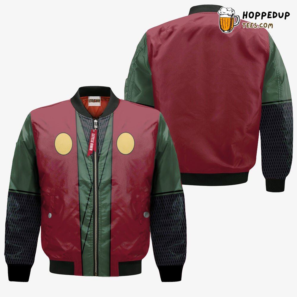 Naruto Bomber Jacket Design Inspired by Jiraiya Anime Cosplay