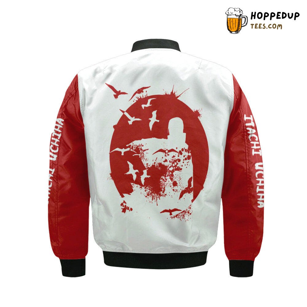 Naruto Itachi Akatsuki Themed Bomber Jacket Special Edition Collection