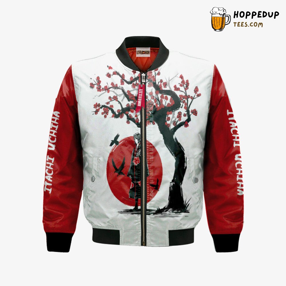 Naruto Itachi Akatsuki Themed Bomber Jacket Special Edition Collection
