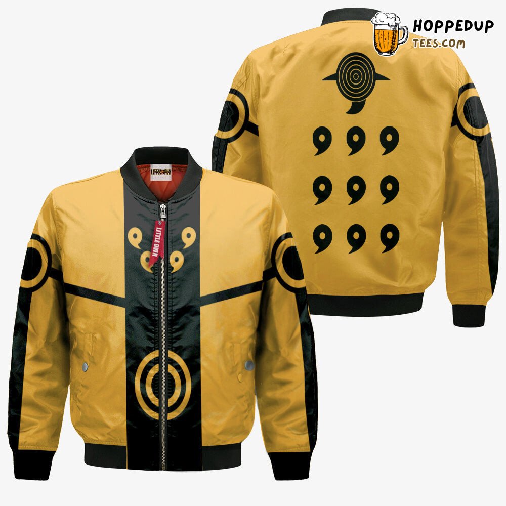 Naruto Nine Tails Inspired Bomber Jacket Cosplay Exclusive Look