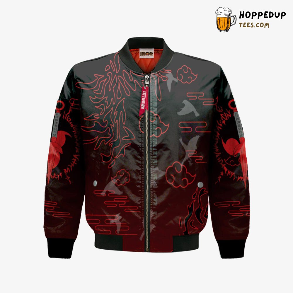 Naruto Shippuden Sasuke Uchiha Bomber Jacket Exclusive Limited Edition Look