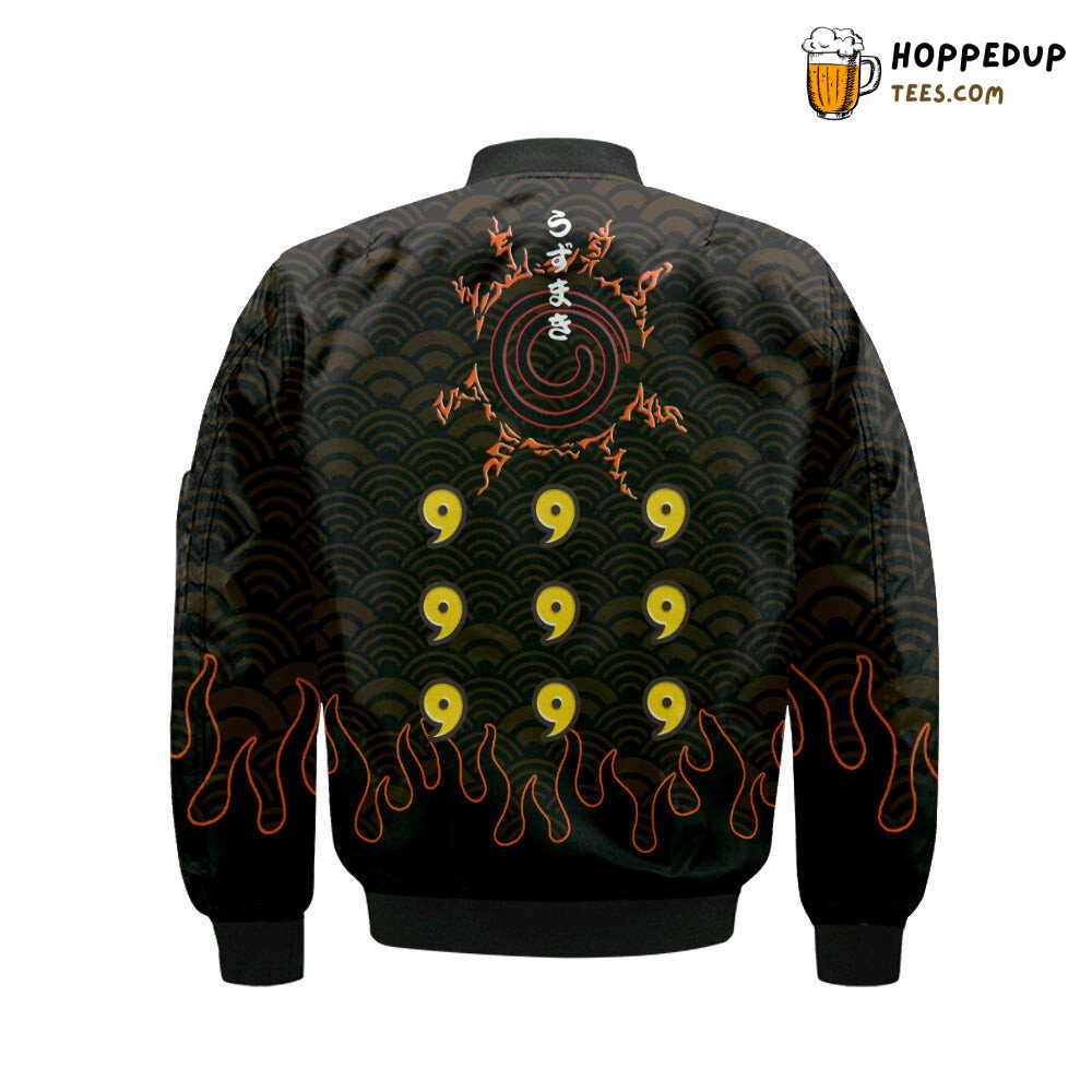 Naruto Six Paths Themed Bomber Jacket Custom Cosplay Exclusive Design