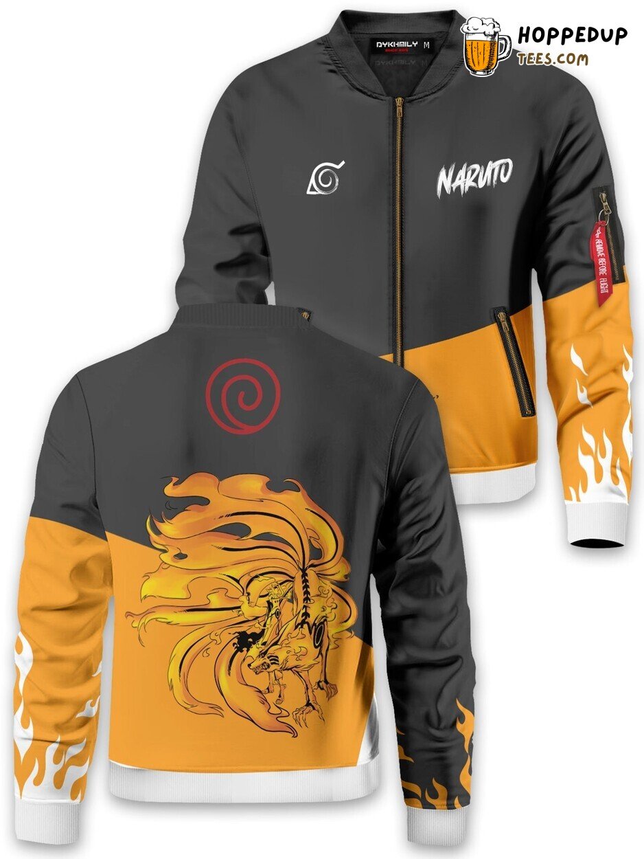 Naruto Style Exclusive Bomber Jacket Unique Distinct Collection