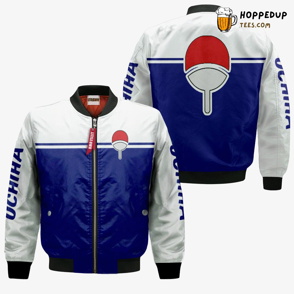Naruto Uchiha Clan Themed Unique Bomber Jacket Anime Collection
