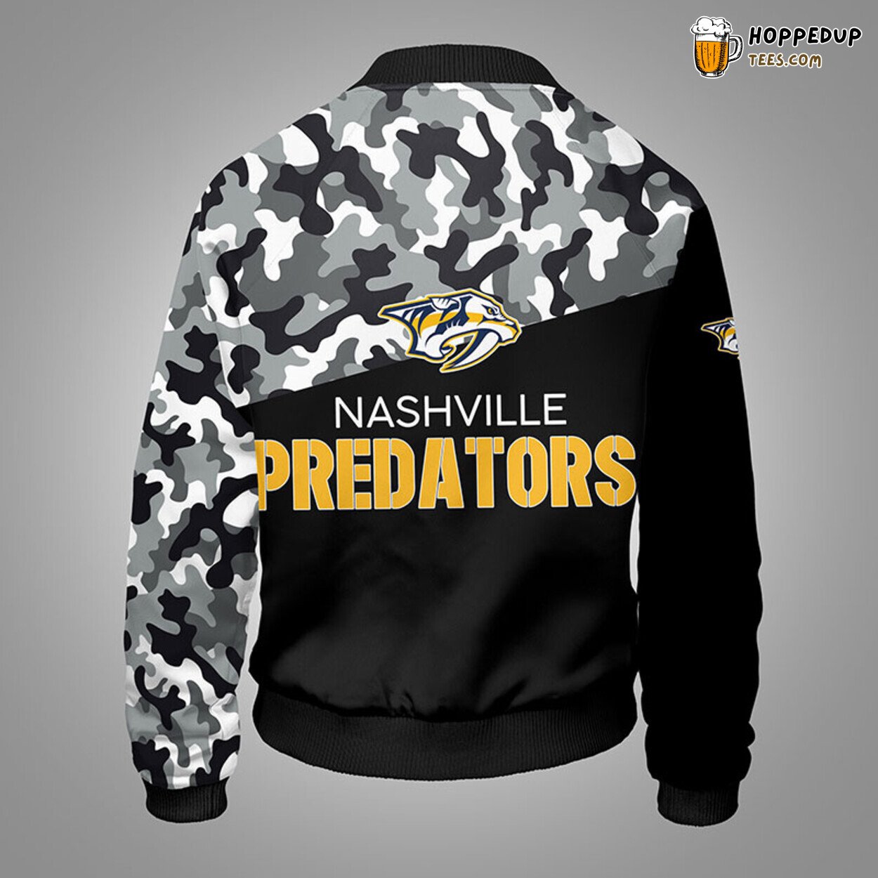 Nashville Predators NHL Camouflage Black Unique Bomber Jacket Stylish Look