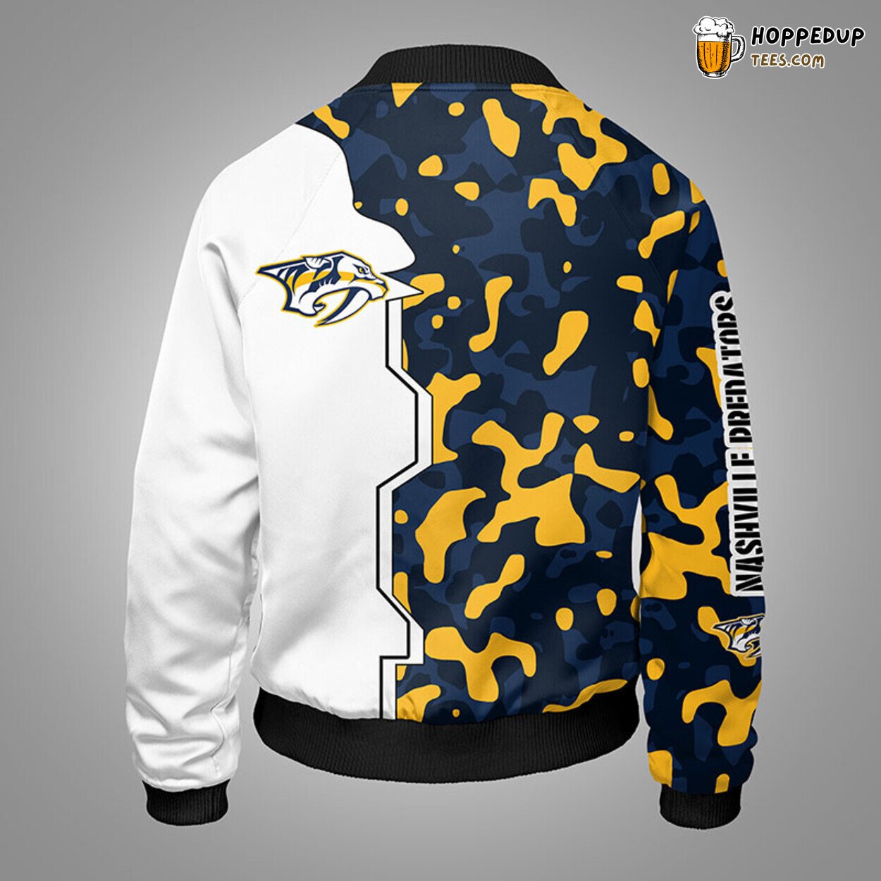 Nashville Predators NHL Camouflage Yellow Distinct Bomber Jacket Stylish Look