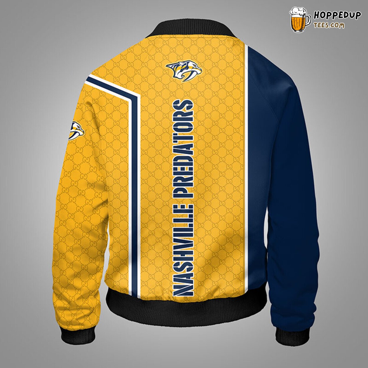 Nashville Predators NHL Distinct Yellow Bomber Jacket Unique Stylish Look