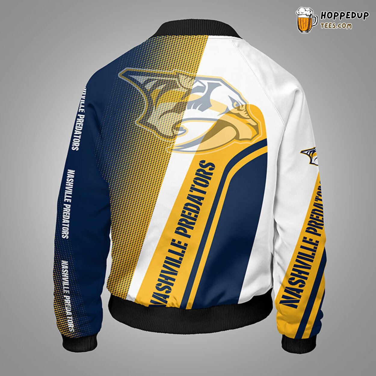 Nashville Predators NHL Yellow Distinct Bomber Jacket Stylish Design Look
