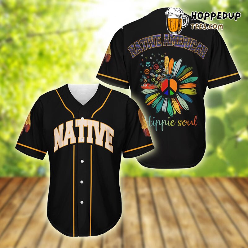 Native Hippie Bohemian Art 3D Printed Baseball Jersey Peaceful
