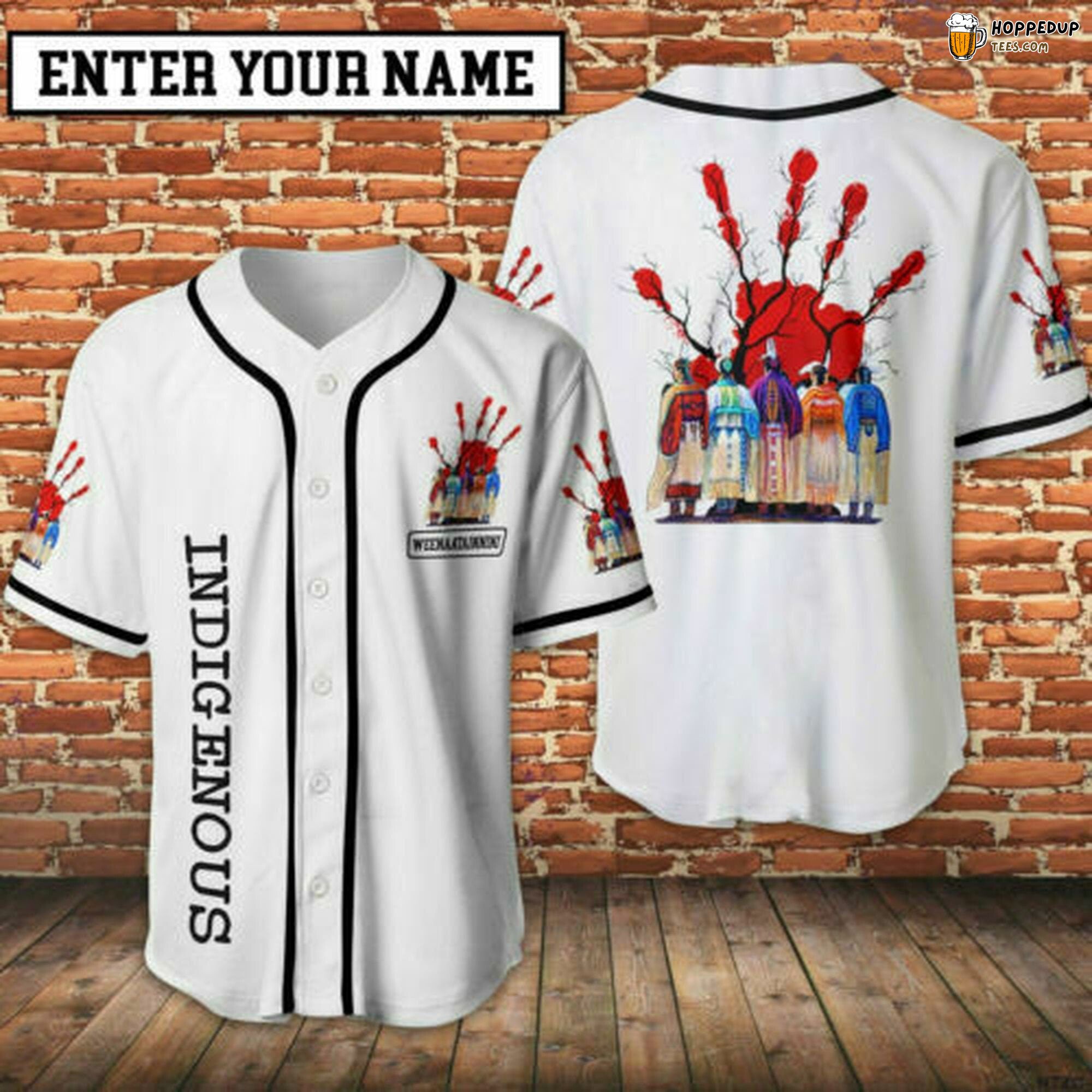 Native Indigenous Theme 3D Baseball Jersey Personalized Unique Design Look