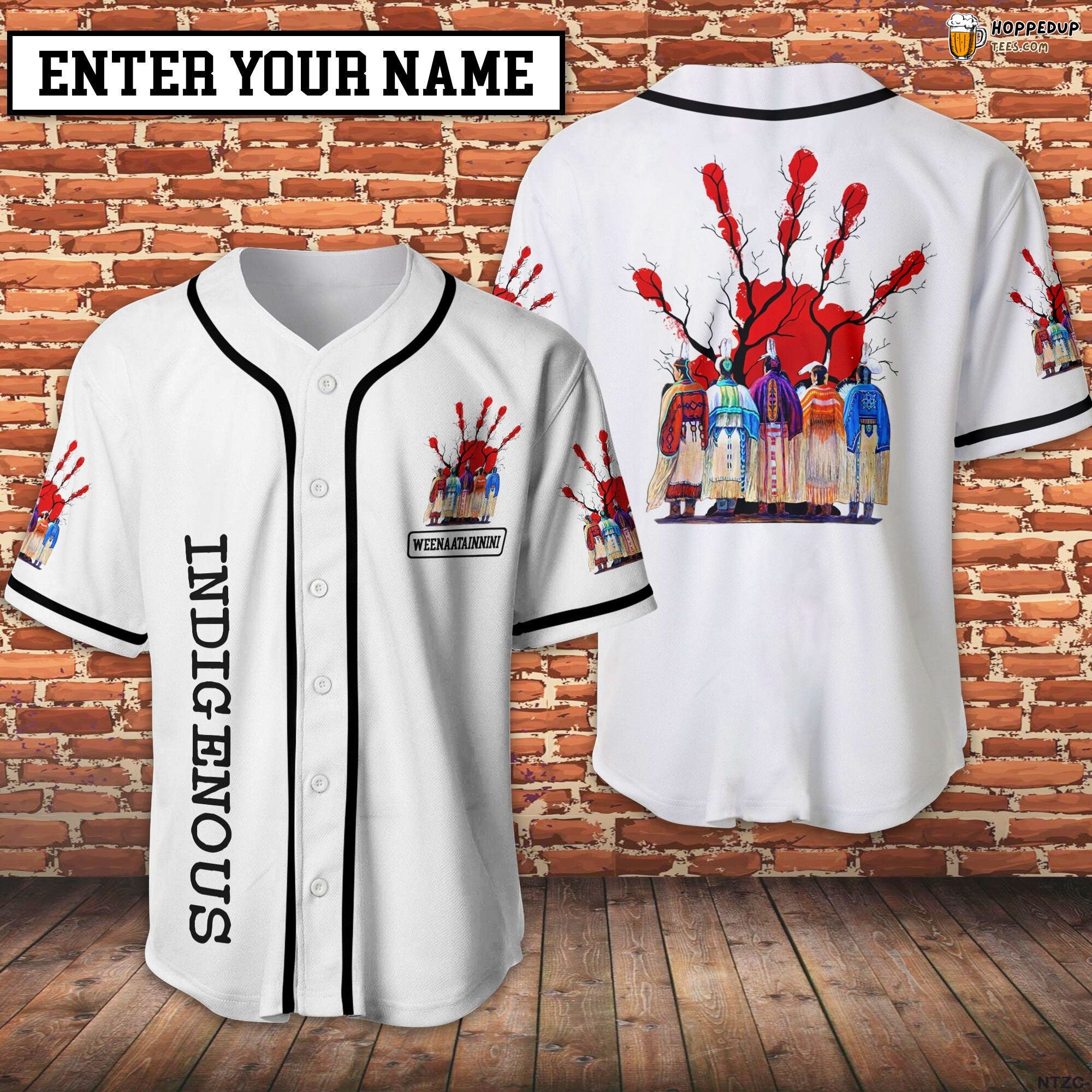 Native Indigenous Theme Baseball Jersey Personalized Unique Design Look