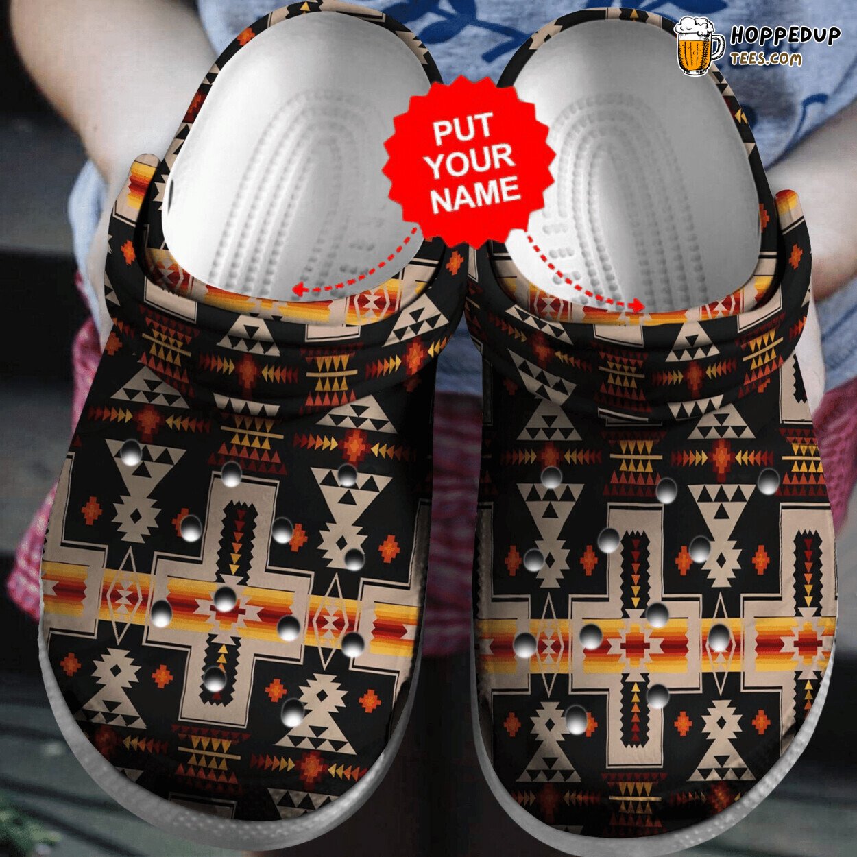 Native Inspired Colorful Comfortable Clogs Cultural Vibrant Design Shoes