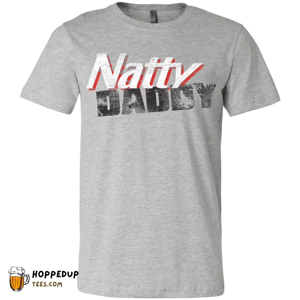 Natty Daddy Stacked Logo Heather True Royal Tee HU