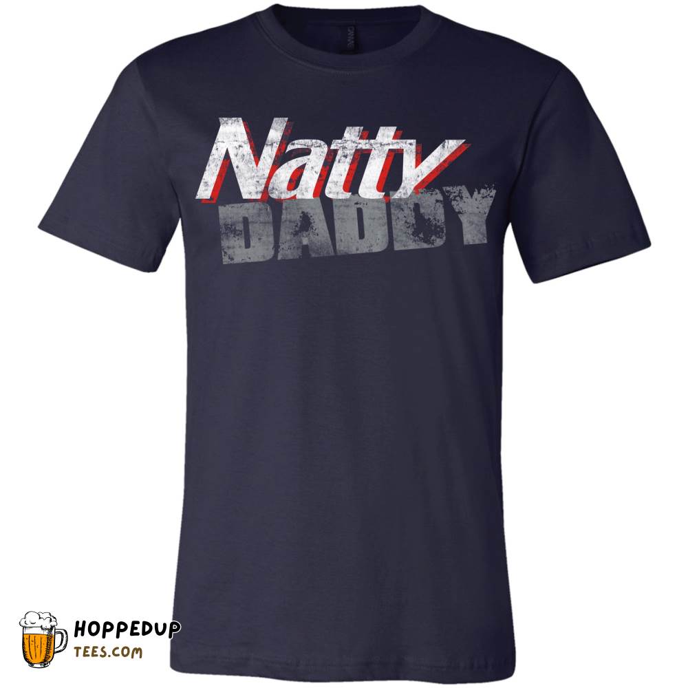 Natty Daddy Stacked Logo Navy Tee HU