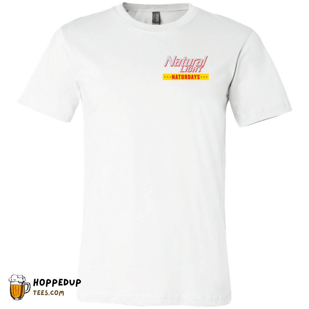 Natty Light Beer Flamingo LC White Tee HU