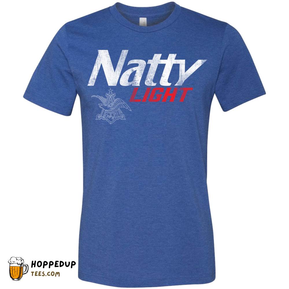 Natty Light Beer Heather True Royal Tee HU