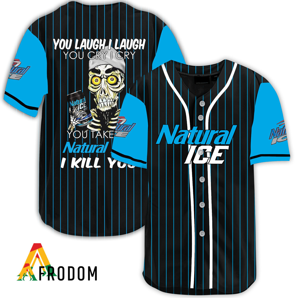 Natural Ice Protective Laugh Cry Baseball Jersey HU