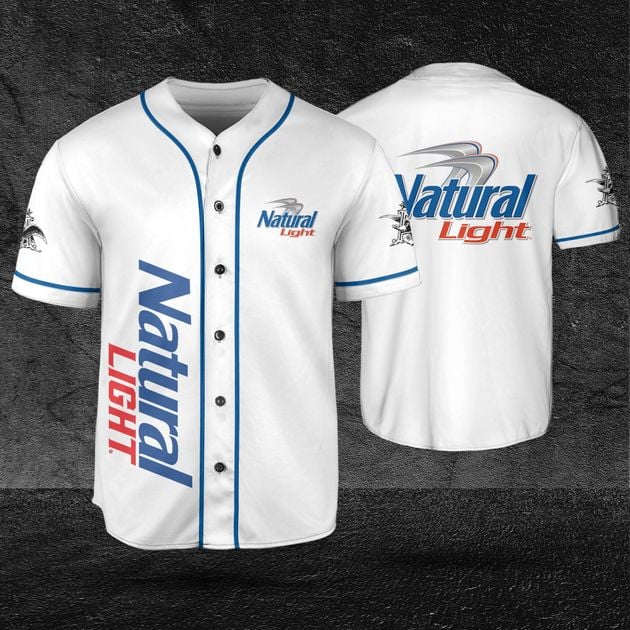 Natural Light Baseball Jersey for Beer and Vodka Lovers HU