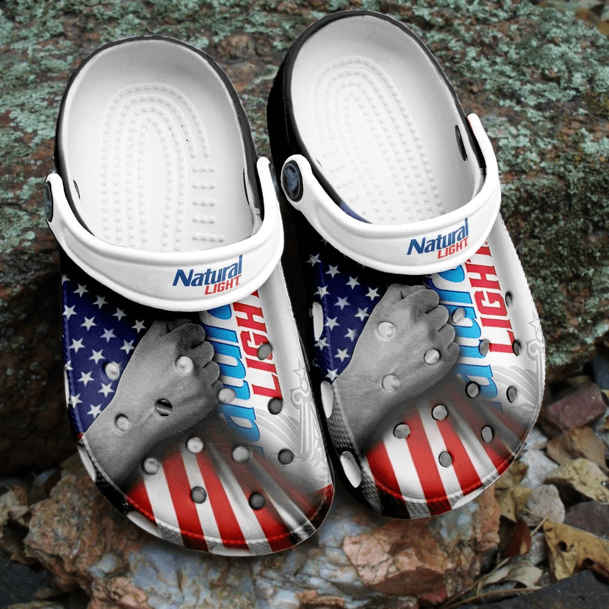 Natural Light Beer Inspired Comfy Crocband Clogs HU