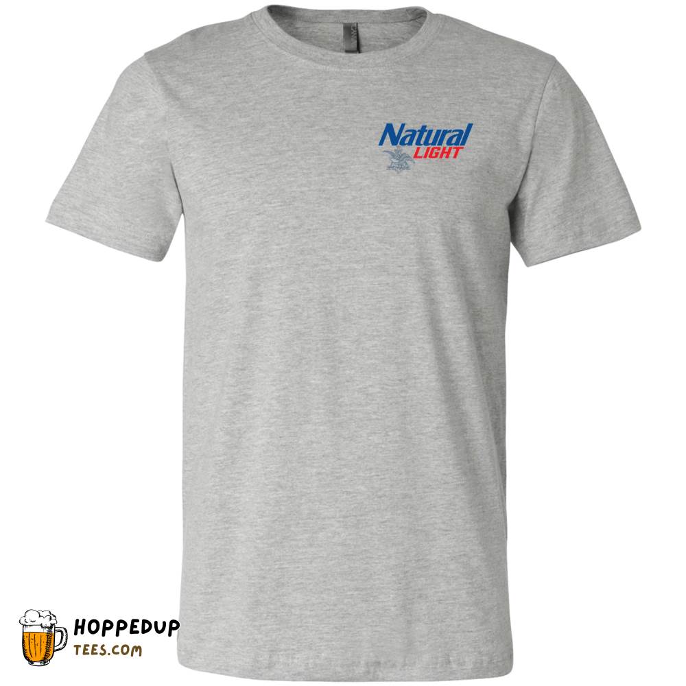 Natural Light Beer Logo Heather Grey Tee HU