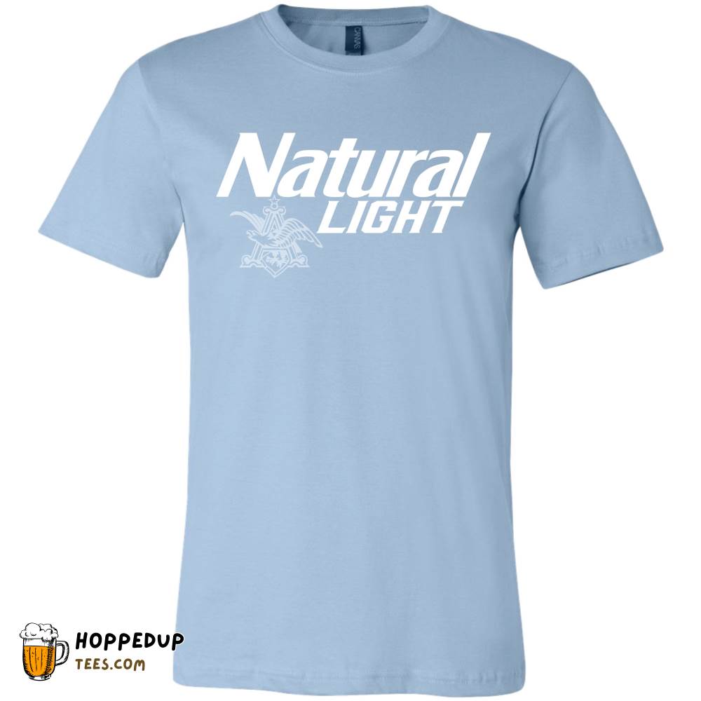 Natural Light Beer Logo Light Blue Tee HU