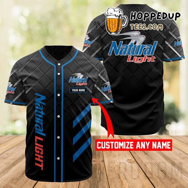 Natural Light Beer Vintage Inspiration Baseball Jersey Personalized Look