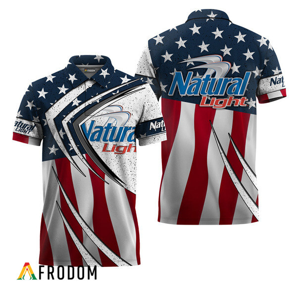 Natural Light Fourth Of July Esports Polo Shirt HU