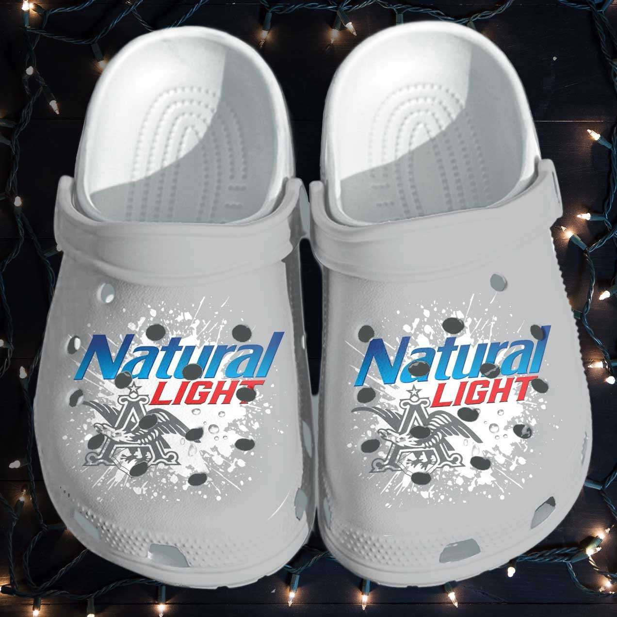 Natural Light Funny Beer Drinking Clogs HU