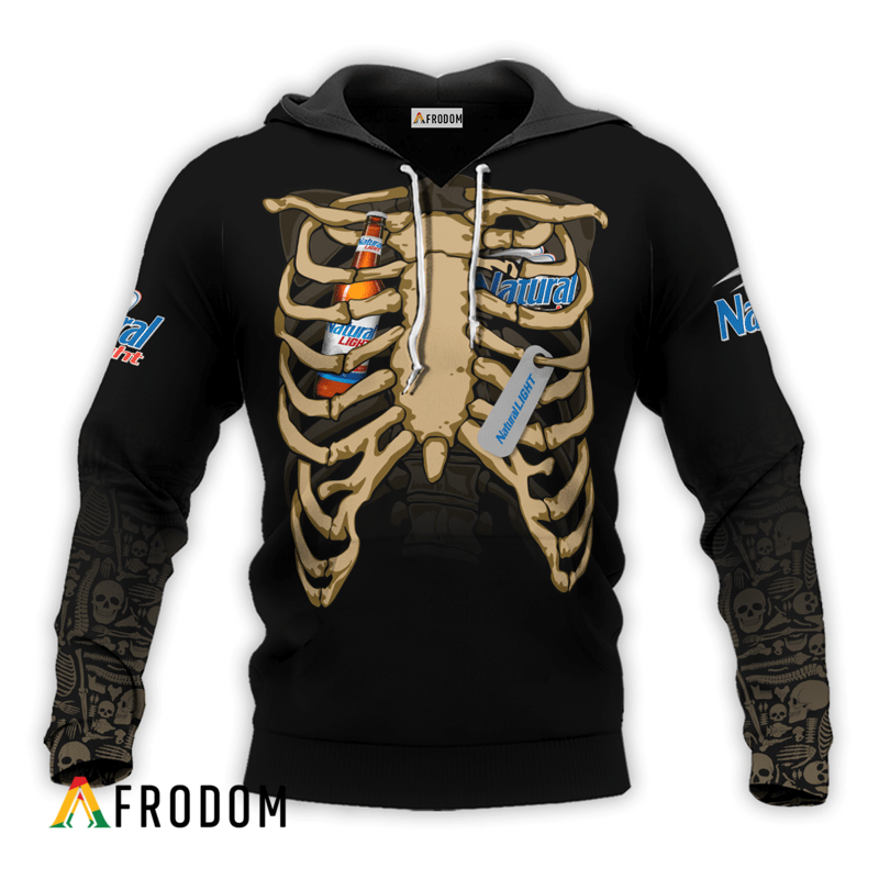 Natural Light Halloween Ribcage Hoodie HU