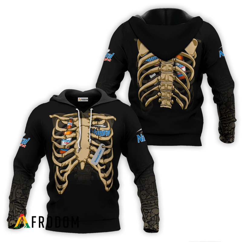 Natural Light Halloween Ribcage Hoodie HU