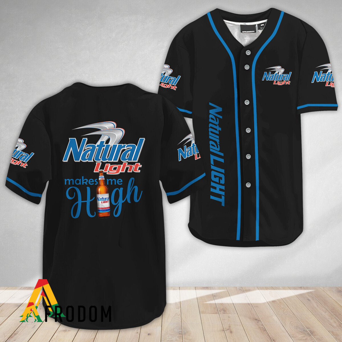 Natural Light High Spirit Sports Baseball Jersey HU