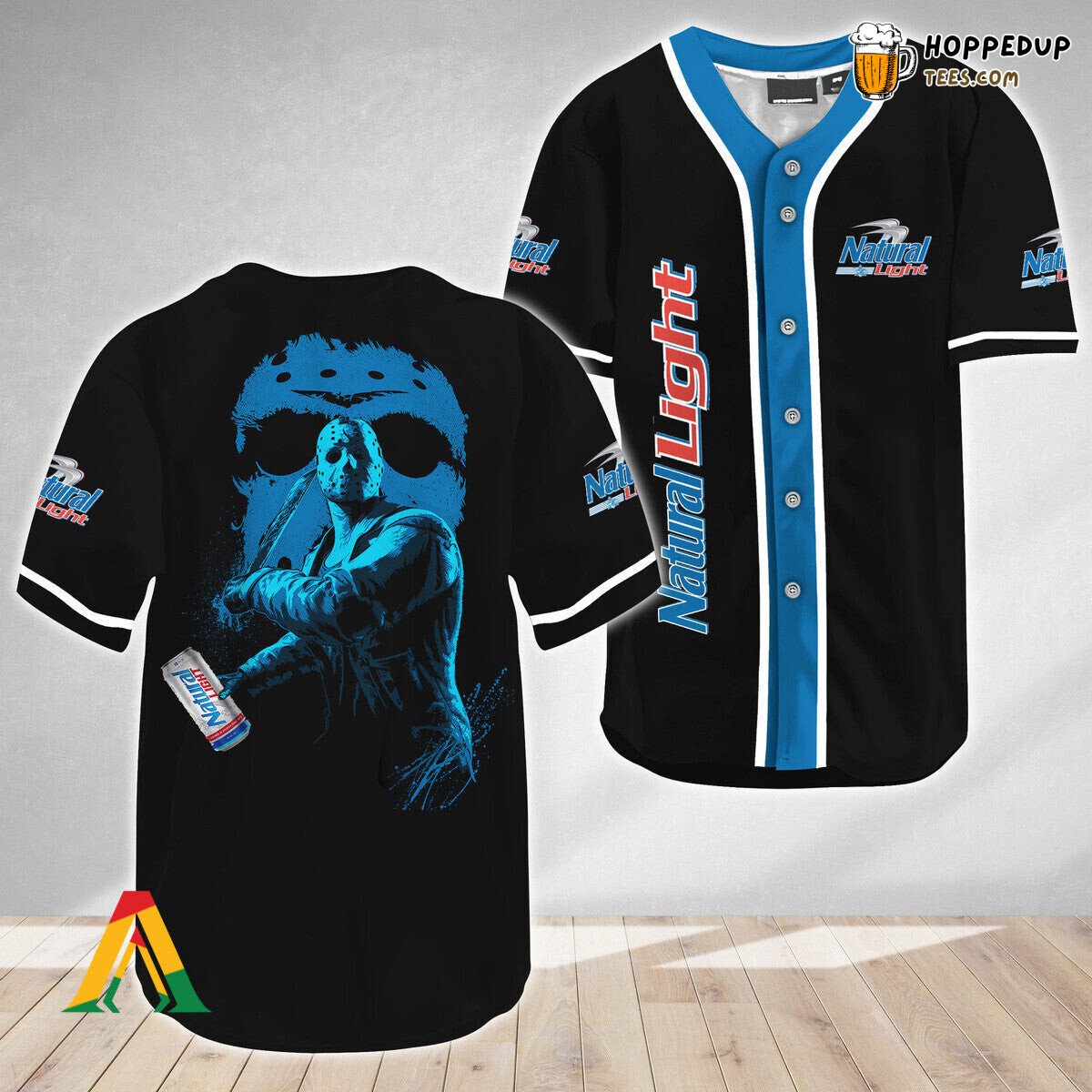Natural Light Jason Voorhees Friday The 13th Baseball Jersey Unique Look