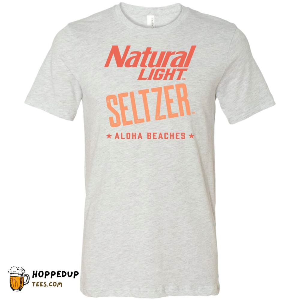 Natural Light Seltzer Aloha Beaches Design Tee HU