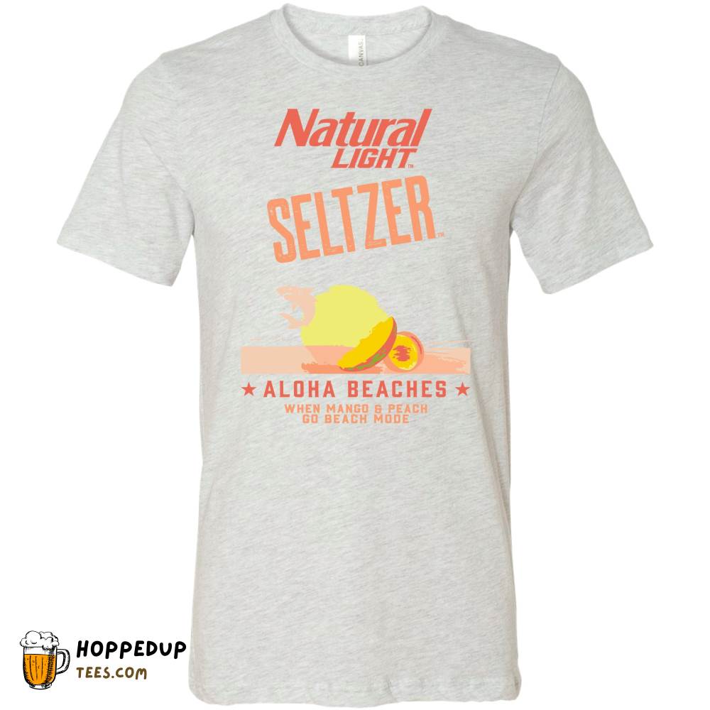 Natural Light Seltzer Aloha Beaches Logo Tee HU