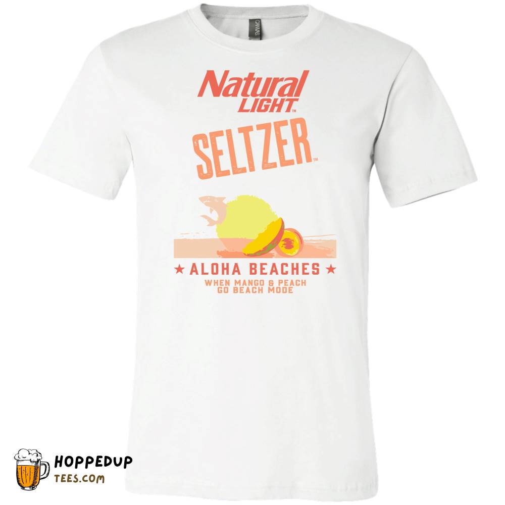 Natural Light Seltzer Aloha Beaches Logo Tee HU