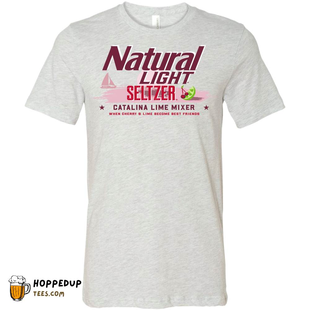 Natural Light Seltzer Catalina Lime Label T-Shirt HU