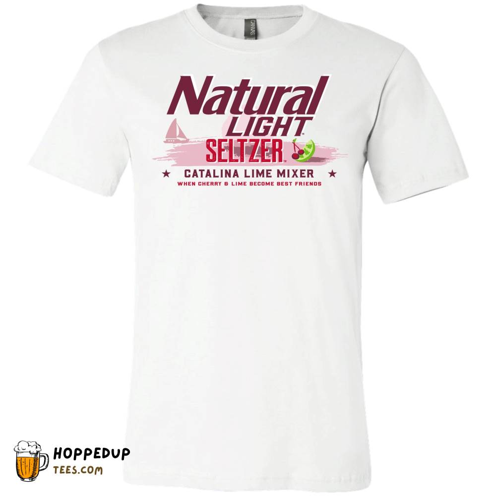 Natural Light Seltzer Catalina Lime Label T-Shirt HU