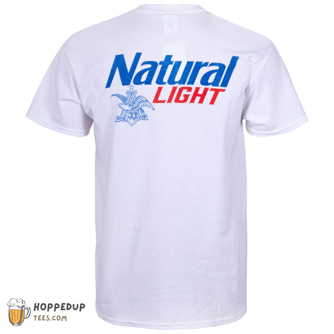 Natural Light White Pocket T Shirt