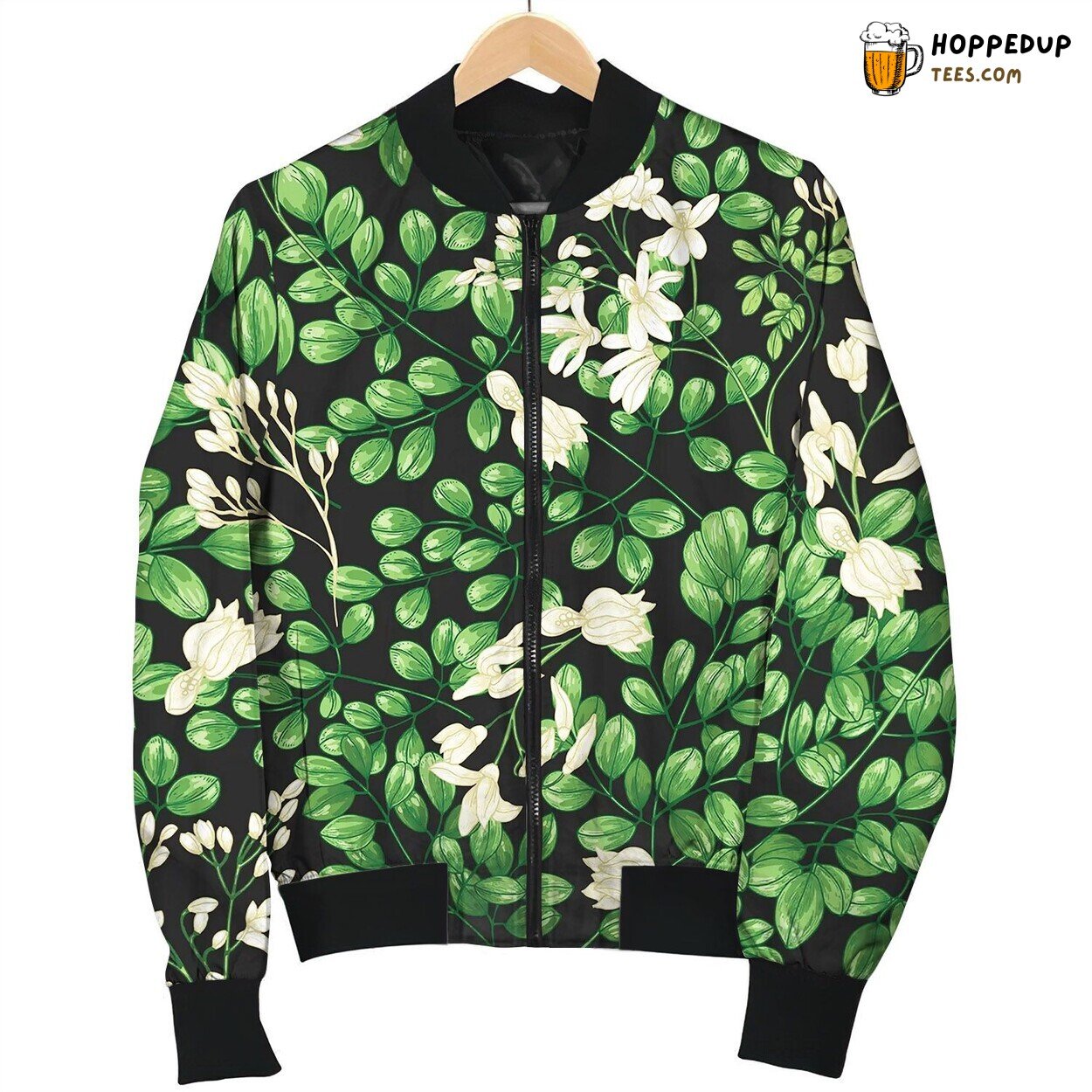 Natural Seamless Pattern With Miracle Tree Bomber Jacket