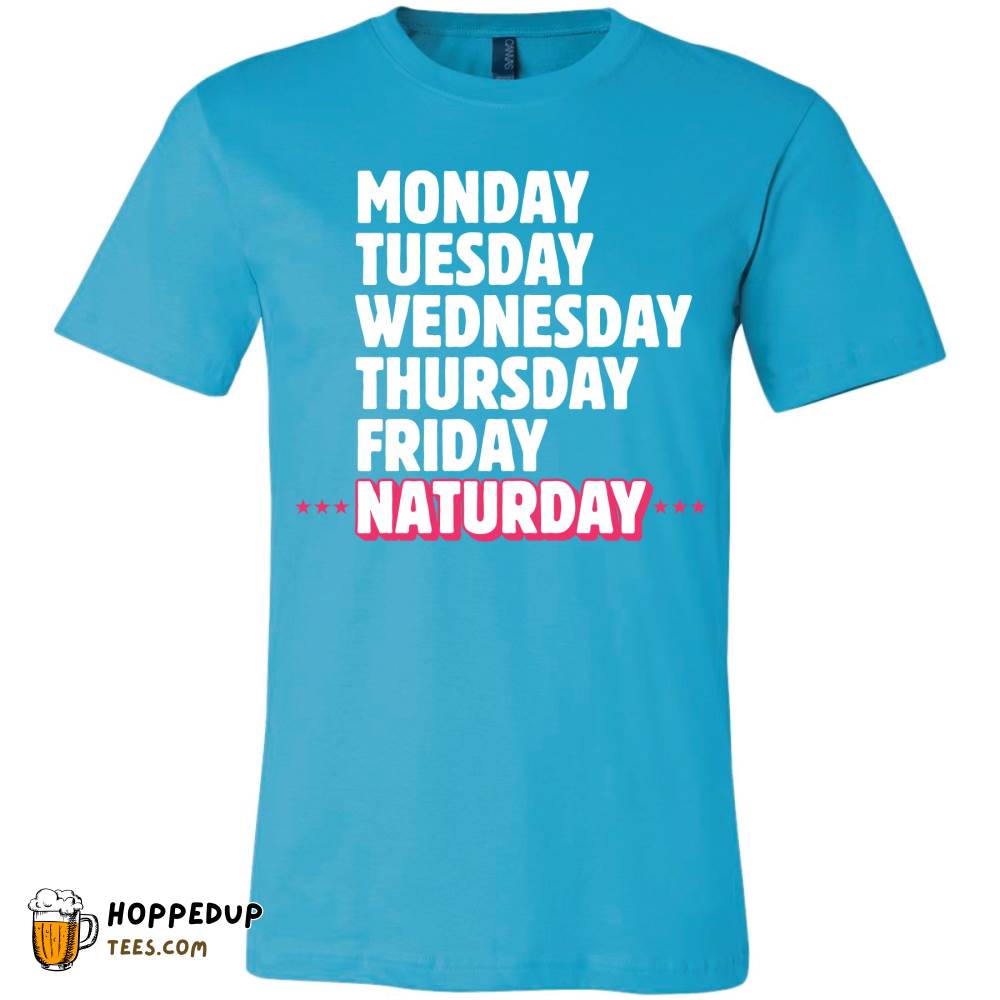 Naturday Day Week Heather Peach Tee HU