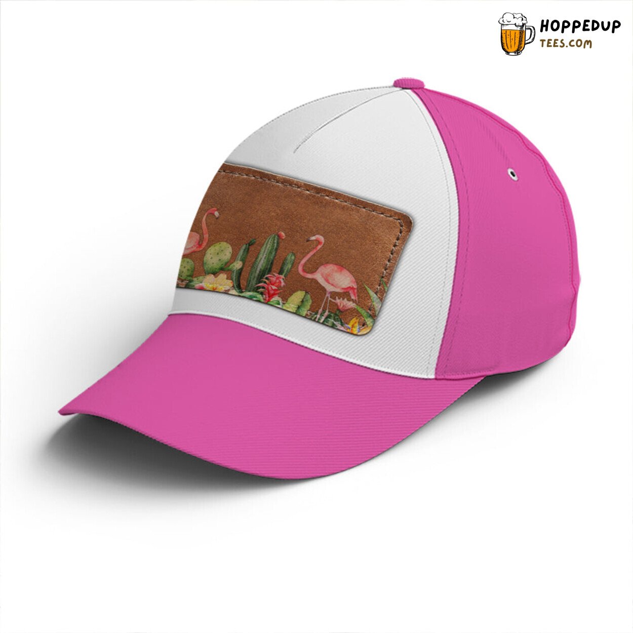 Nature Love Flamingo Cactus Classic Pink Unique Statement Baseball Cap