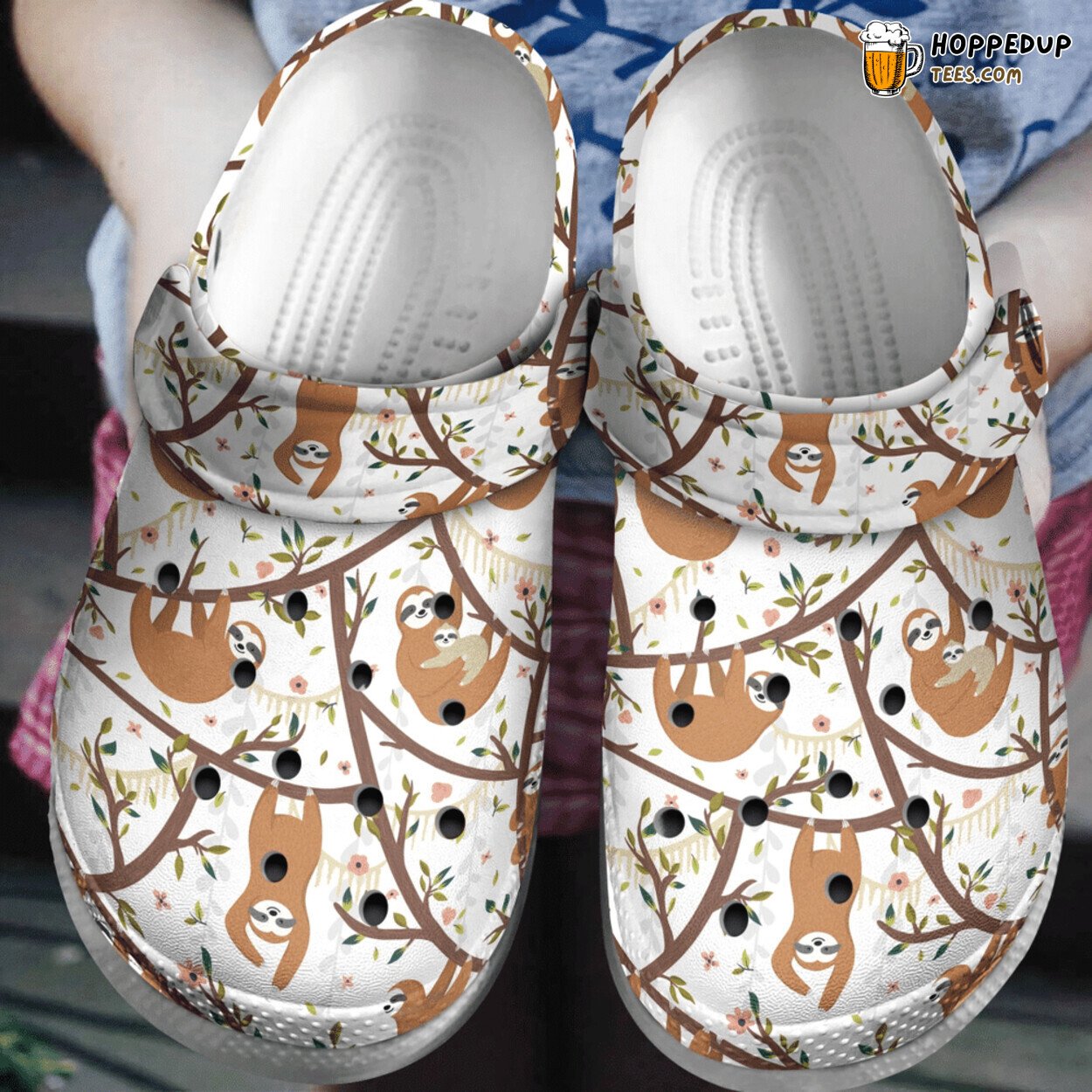 Naughty Sloth Lover Gift Theme Comfortable Comfy Rubber Clog