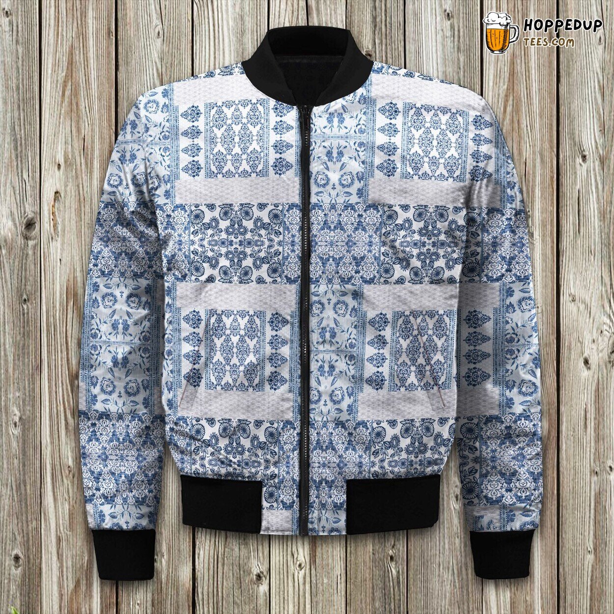 Nautical Elegance Tessa Navy Design Winter Bomber Jacket Classic